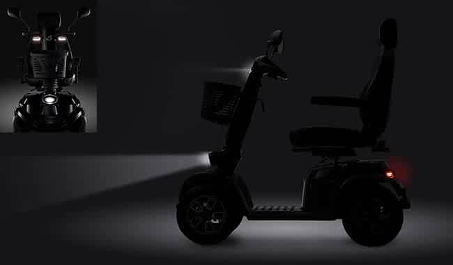 L’éclairage en LED du scooter électrique Life Mobility Presto S